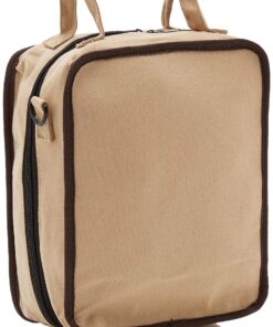 Derwent Pencil Case, Canvas Carry-All Bag Pencil Holder with Removable Shoulder Strap, Holds up to 132 Pencils and Supplies (2300671) , Brown Carry All 132 Capacity 33 91fl7anHPUL