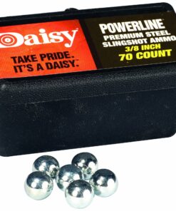 Daisy Outdoor Products 988183-446 Steel Slingshot Ammo - Trapped Blister (Black, 3/8 Inch)