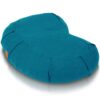 Seat Of Your Soul Crescent Meditation Cushion –10 Colors Half-Moon Yoga Pillow; Organic Cotton Zafu Cover & Zipper Liner to Adjust USA Buckwheat Hulls; Floor Pouf for Sitting Kids, Men or Women Aqua Teal 38 91fw65z1WpL