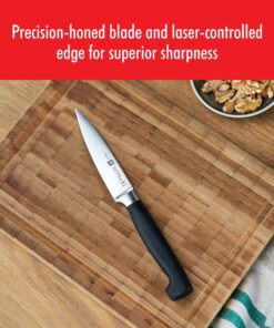 Zwilling J.A. Henckels Twin Four Star 4-Inch High-Carbon Stainless-Steel Paring Knife Black/Stainless Steel 16 91fxpoTYGhL