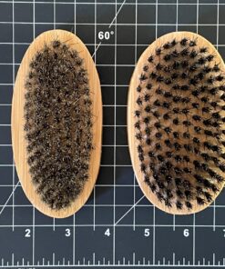 GranNaturals Military Style Boar Bristle Mens Hair Brush for Boys - Palm Size Mens Hairbrush and Beard Brush for Grooming Thin, Fine, Facial and Short Hair - Soft Bristle Slick Back & Smoothing Brush 18 91fyHx3fjWL 1