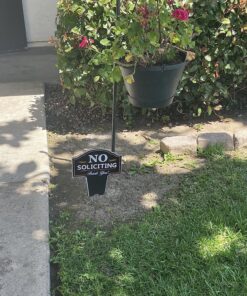 Signs Authority No Soliciting Outdoor Metal Yard Sign for Home, House and Business | Made with Heavy Duty DiBond Aluminum | Stop Solicitation, Deter Door Knockers and Bell Ringers (15"x9.5", Pack 1) No Soliciting Metal Non-Reflective 32 91fyN4qdq L