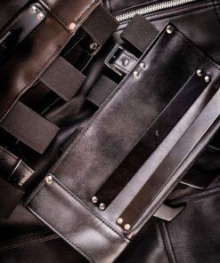 Alternative view of BladesUSA YC-709 Martial Arts Arm Cuff with Metal Spikes, Black, 9-1/2-Inch Length