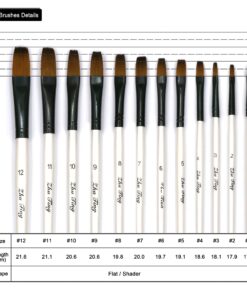 Paint Brushes Set 01 (Pearl White) 12 91g NNrJ8L
