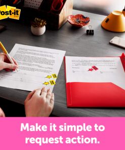 Post-it Flags, Sign Here, 200/High Volume Desk Grip Dispenser, 1 in Wide, Yellow (680-HVSH) 200 Flags Post-it 9 91g4N31yuYL