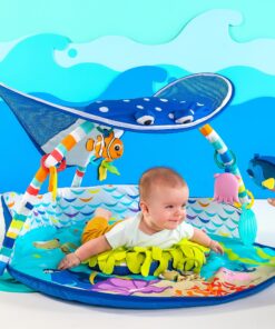 Alternative view of Bright Starts Disney Baby Finding Nemo Mr. Ray Ocean Lights & Music Gym, Ages Newborn +