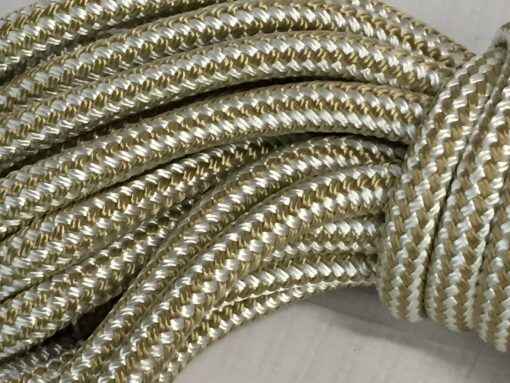 3/4 Inch by 50 Feet Gold Double Braid Nylon Rope