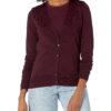 Amazon Essentials Women's Lightweight V-Neck Cardigan Sweater (Available in Plus Size) Large Burgundy 15 91g8lrZxUrL
