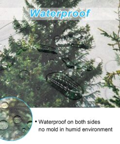 ORTIGIA Misty Forest Shower Curtains,Nature and Woodland Shower Curtain,Fantasy Fog Magic Winter Tree Bath Curtain for Bathroom,Waterproof Polyester Fabric 72" Wx72 L-with Hooks 72W x 72L(12 Metal Hooks,12 Grommets) Dark Forest 22 91gCo3EG L