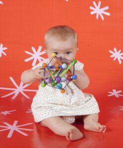 Manhattan Toy Skwish Color Burst Rattle and Teether Grasping Activity Toy 25 91gFcg3agrL