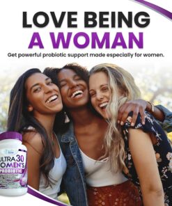 Probiotics For Women With Digestive Enzymes Prebiotics Cranberry & Goldenrod For Vaginal & Gut Health 30 Billion CFU Womens Probiotic Bloating Relief Multi Enzyme Pro PH Balance Vegan Gluten Free 60ct 1 Count (Pack of 1) 15 91gLYzgtyFL