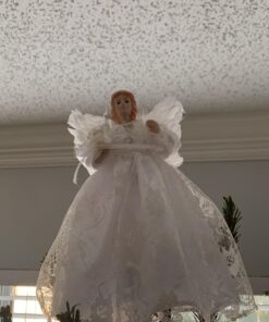 Kurt Adler 10-Light 9-Inch White Angel Treetop 16 91gOOqwUkHL
