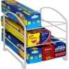 DecoBros Kitchen Wrap Organizer Rack,White (Small/Standard, 2-1/2" Box) White 18 91gVvloh0WL