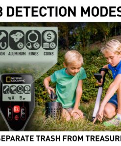 NATIONAL GEOGRAPHIC PRO Series Metal Detector - Ultimate Treasure Hunter with Pinpointer, Large Waterproof 10" Coil - Lightweight and Collapsible for Easy Travel (Amazon Exclusive) 31 91gX8BNjEHL