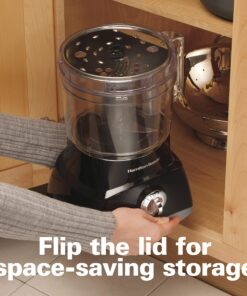 Hamilton Beach Food Processor & Vegetable Chopper for Slicing, Shredding, Mincing, and Puree, 8 Cup, Black 44 91gaDpl0bML 1