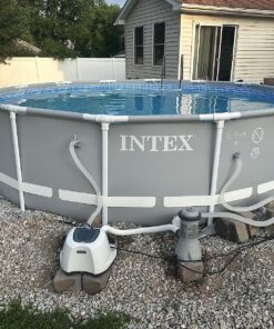 INTEX QS500 Krystal Clear Saltwater Chlorine System for Above Ground Pools: Keeps Water – Removes Bacteria Reduces Chemical Use Sleek Control Panel with Buttons Up to 7000 Gallon Pools Saltwater System with E.C.O. (Electrocatalytic Oxidation) 36 91gawZOccnL