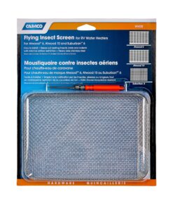 Camco Flying Insect Screen- Protects the Water Heater Vents from Flying Insect Nests, Stainless Steel Mesh, WH 500 -(42145),6" X 8.5" X 1.3" , White 6" X 8.5" X 1.3" WH500 9 91gb9qt268L