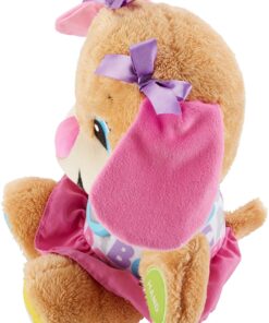 Fisher-Price Laugh & Learn Baby & Toddler Toy Smart Stages Sis Interactive Plush Dog with Music Lights & Learning Content for Ages 6+ Months 47 91gd nL15gL