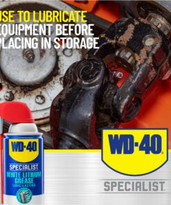 WD-40 Specialist White Lithium Grease Spray with SMART STRAW SPRAYS 2 WAYS, 10 OZ 1-Pack 28 91gjPyITWWL