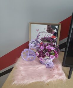 Louis Garden Nostalgic Bicycle Artificial Flower Decor Plant Stand (Purple) Purple 30 91gksOhqHfL