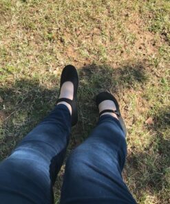 Shoes 18 Womens Cotton China Doll Mary Jane Shoes Ballerina Ballet Flats Shoes 7 114 Black Canvas 7 91gm45WIuIL