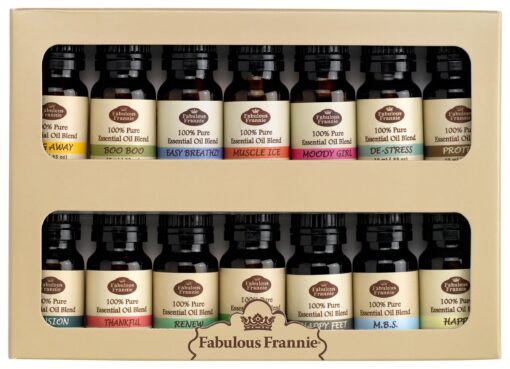 Fabulous Frannie Synergy Essential Oil Blend Beginner Starter Set 100% Pure Essential Oils 10ml (Pack of 14)