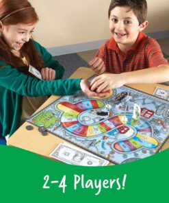 Learning Resources Money Bags Coin Value Game - Ages 7+ Fun Games for Kids, Develops Math Skills and Recognition, Educational Play Kids For 2 to 4 Players 24 91gpix PMoL