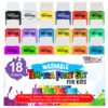 U.S. Art Supply 18 Color Children's Washable Tempera Paint Set - 2 Ounce Wide Mouth Bottles for Arts, Crafts and Posters 2 Fl Oz (Pack of 18) 52 91gsJqV5PsL