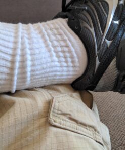 GOLDTOE Men's 656S Cotton Crew Athletic Socks, Multipairs Sport Large 6 White (6-pairs) 26 91gx8kUI7JL