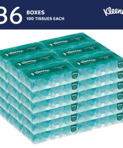 Kleenex Professional Facial Tissue for Business (21400), Flat Tissue Boxes, 36 Boxes / Case, 100 Tissues / Box, 3,600 Tissues / Case White 100 Count (Pack of 36) 26 91gxBfB4wOL
