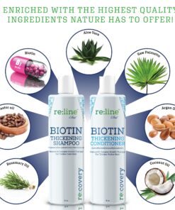 Biotin Hair Growth Conditioner for Hair Loss Natural Thickening Volume Conditioner for Fine Hair Volumizing Deep Treatment for Thinning Color Treated Hair Sulfate Free with Castor Oil for Woman & Men 21 91gyC3Y2b2L