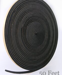Neoprene Foam Weather Seal High Density Stripping with Adhesive Backing 1/2 Inch Wide 1/4 Inch Thick 50 Feet Long (1/2 x 1/4) 1/2 inch x 1/4 inch x 50 feet 10 91h06D8JDtL