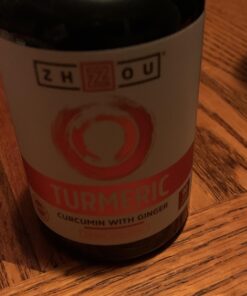 Zhou Turmeric Curcumin and Ginger with Bioperine 1800 mg | Extra Strength Antioxidant for Maximum Joint Comfort and Mobility | Non-GMO | 30 Servings, 90 Veggie Caps 25 91h4Oj0ZRrL