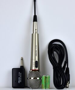 Hisonic HS308L Portable Wireless and Wired 2 in 1 Microphone for Home and Stage Use black 11 91h8On29eXL