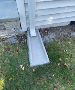 Master Mark Splash Block, Decorative Gutter downspout Extensions, Splashguard, Foundation Water Diverter, Rain Gutter Guard, Plastic 24” (2 Pack) Gray 15 91hC0QxESSL