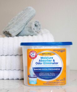 Arm & Hammer Fragrance Free Refillable Moisture Absorber and Odor Eliminator 14 oz. Tub 14 91hG6KWGhL