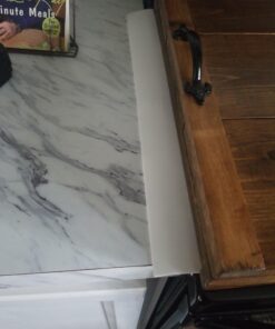 Kitchen Silicone Stove Counter Gap Cover - Flexible Easy Clean Heat Resistant Wide & Long Gap Cap Fillers, Seals Spills Between Appliances, Furniture, Stovetop, Oven, Washer & Dryer, Set of 2 (White) 21'', White 31 91hJfogZJQL