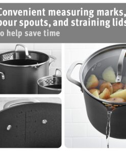 Calphalon 1943340 8Piece Classic Nonstick Cookware Set, Grey 8-Pc 6 91hK8HDbsgL