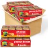 RITZ Peanut Butter Sandwich Cracker Snacks and Cheese Sandwich Crackers, Snack Crackers Variety Pack, Christmas Crackers, 32 Snack Packs Peanut Butter & Cheese 1.38 Ounce (Pack of 32) 17 91hL3TFOstL