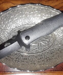 Master Carbon Fiber Drop Point Spring Assisted Opening Tactical Pocket Knife NEW 16 91hNzGl0nL