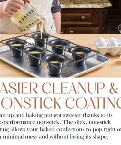 Alternative view of Epica Bellemain Popover Pan for Baking Nonstick Premium Materials, Great for Yorkshire Puddings, Frittatas, Muffins, Quiches, Pudding Cakes, and More