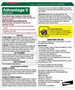 Alternative view of Advantage II Large Dog Vet-Recommended Flea Treatment & Prevention | Dogs 21-55 lbs. | 4-Month Supply 4-Pack