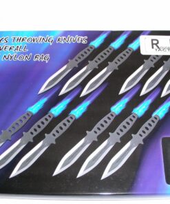 Alternative view of Rogue River Tactical 12 Piece Tornado Throwing Knives Black Knife Set Ninja Martial Arts Weapon