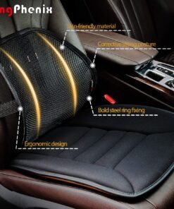 kingphenix Lumbar Support (2 Pack) with Breathable Mesh, Suit for Car, Office Chair Mesh - Black 32 91hUitBaDDL