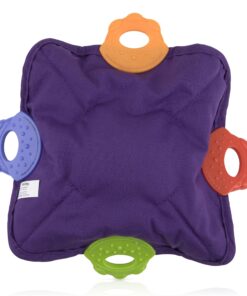 Nuby Teething Blankie Characters May Vary, Red/Yellow/Green/Orange/Blue, 1 Count 18 91hXHGdLs3L