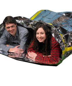 Grizzly Gear Emergency Survival Mylar Thermal 2 Person Sleeping Bag - Accommodates 2 Adults - 64" X 87" 1 Pack 13 91hc7UGTx6L