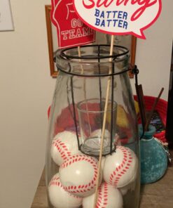 Neliblu Baseball Sports Themed 2.5in Foam Squeeze Balls for Stress and Anxiety Relief - Baseball Sport Stress Balls - Bulk Baseball Party Favors and Decoration - Improve Grip and Dexterity - 1 Dozen 25 91hdcqS0v0L