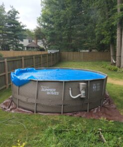 INTEX 28014E Solar Pool Cover: For 16ft Round Easy Set and Metal Frame Pools – Insulates Pool Water – Reduces Water Evaporation – Keeps Debris Out – Reduces Chemical Consumption 16 ft 31 91hqG9gaZWL