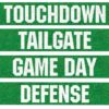 Beistle Football Street Signs Cutouts, 4 by 24-Inch, Green/White (54674) Football Street Sign Cutouts - 4 pack 2 91ht FmJqhL
