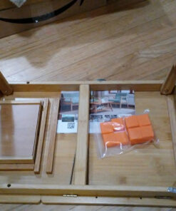 Laptop Desk Nnewvante Table Adjustable Bamboo Foldable Breakfast Serving Bed Tray w' Tilting Top Drawer 21.6" 69 91i5NUCCjhL